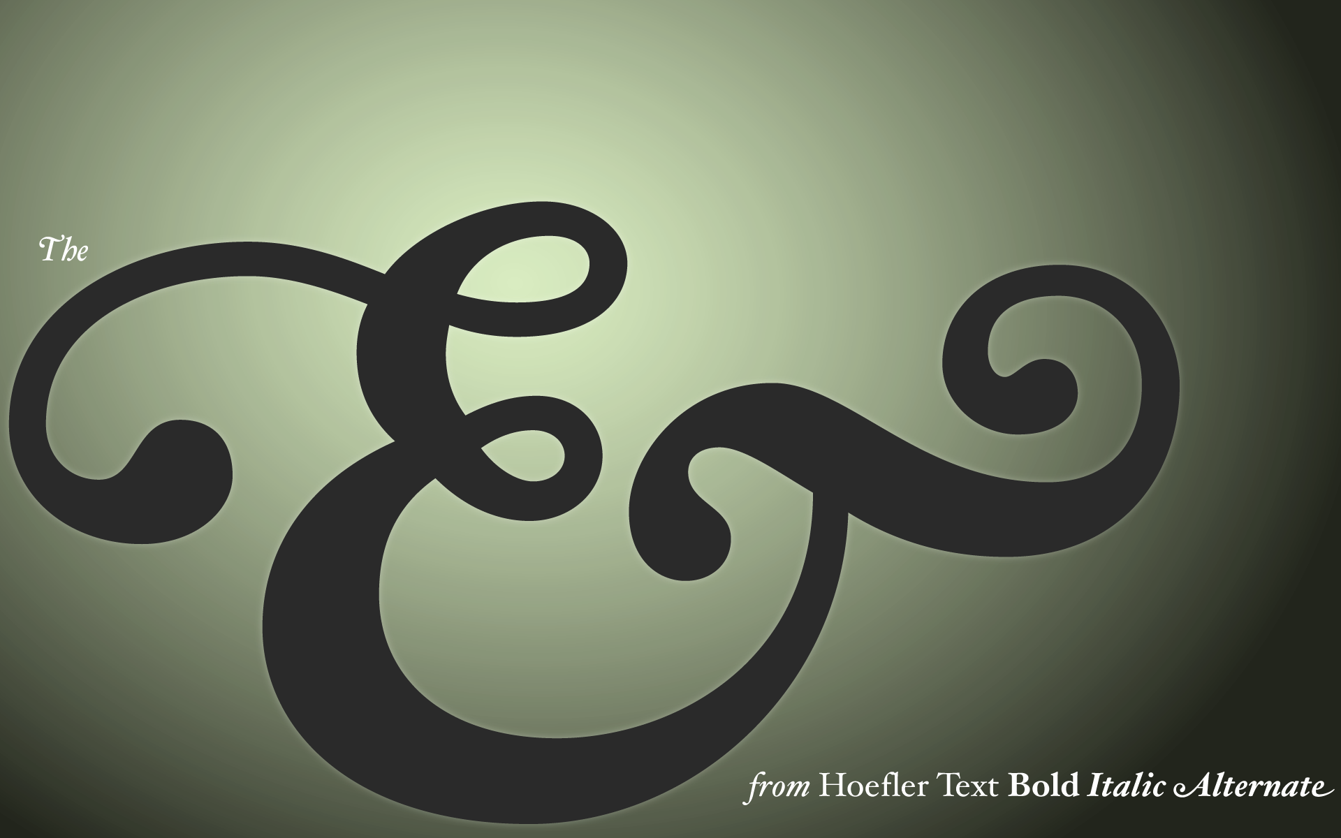 The Hoefler Text Ampersand